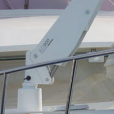 WD800 Whisper Davit, detail of truck, standpipe mount